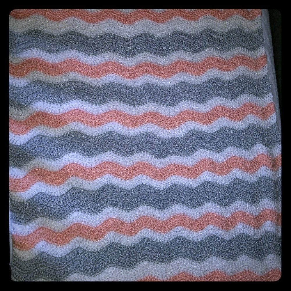 Handmade crochet baby blanket
